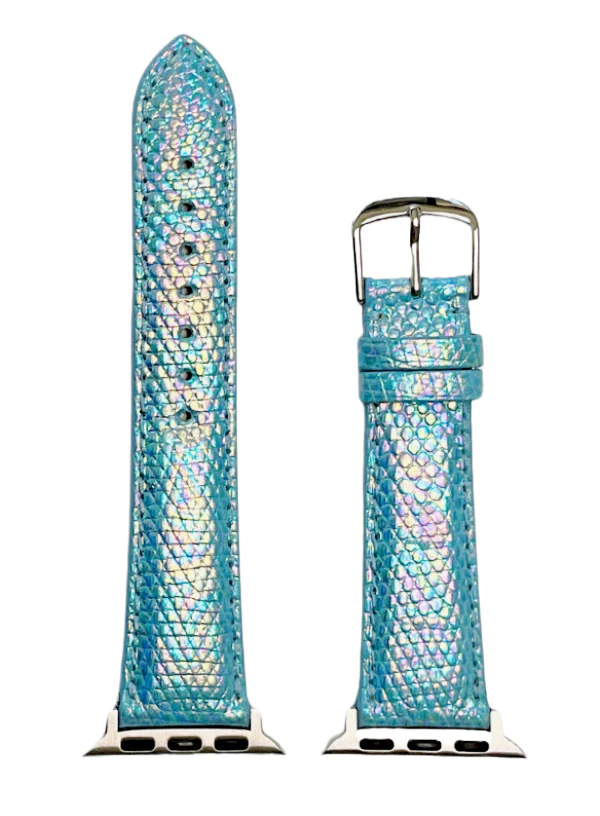 Shimmer Blue Genuine Lizard | h1950 - Image 2