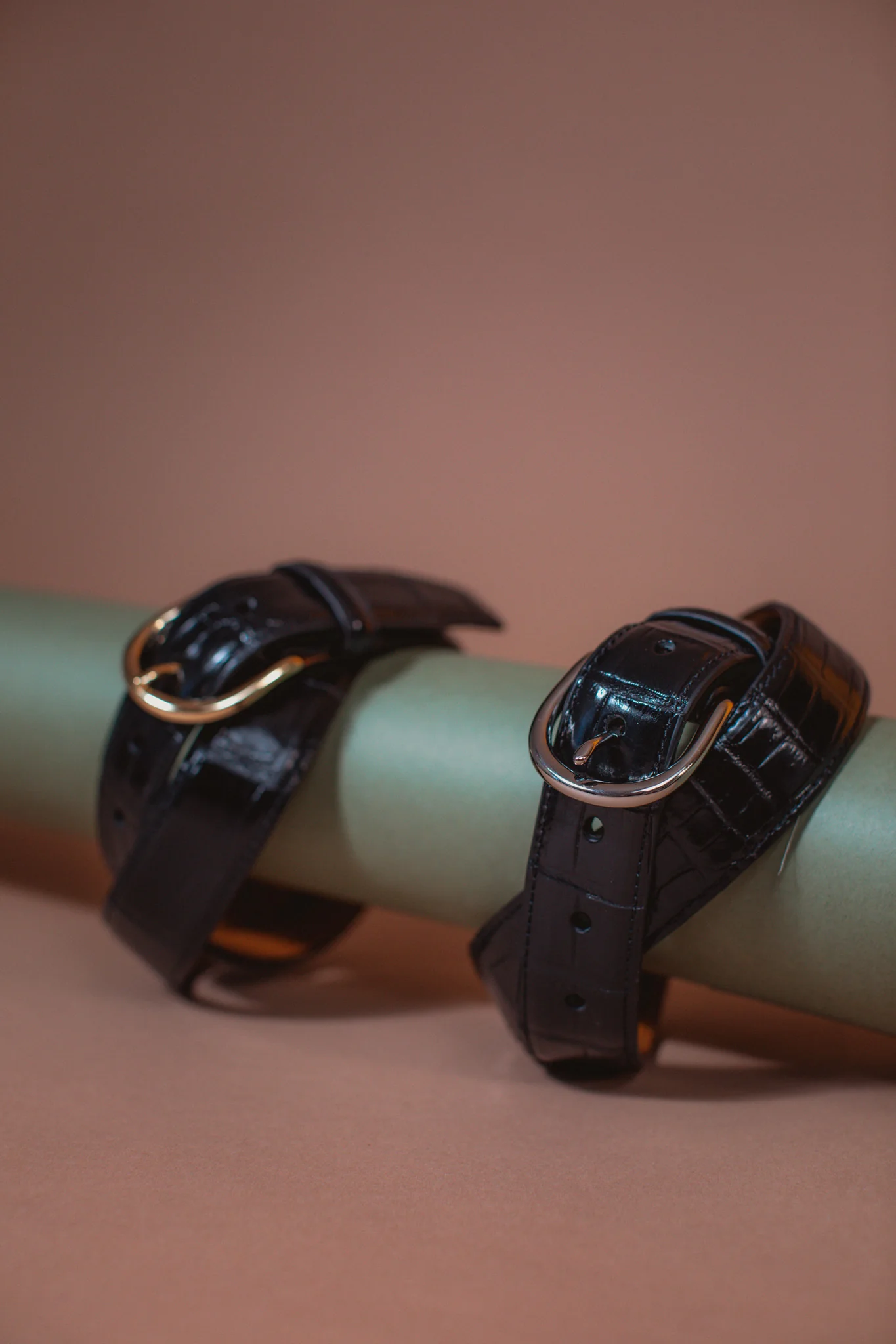 Shiny Black Genuine Alligator Belt | 1 1/4" Width - Image 9