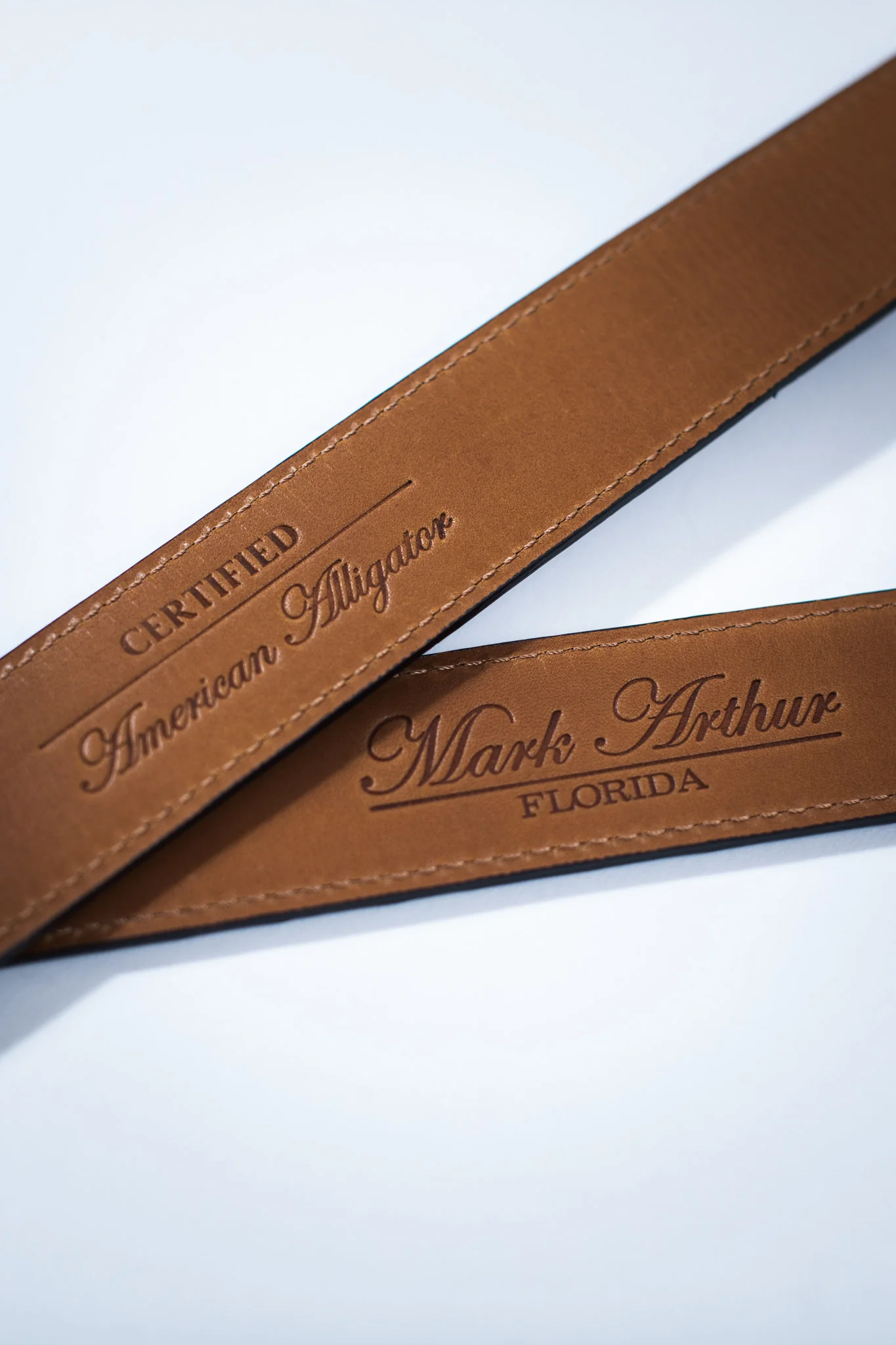 Shiny Bourbon Genuine Alligator Belt | 1 1/4" Width - Image 7