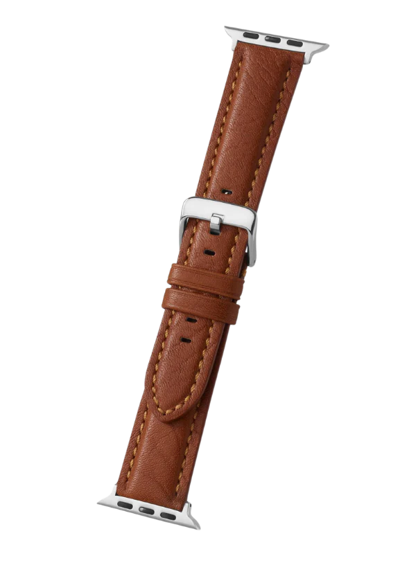 Tan Bison Grain Leather | Apple Watch Compatible - H0778