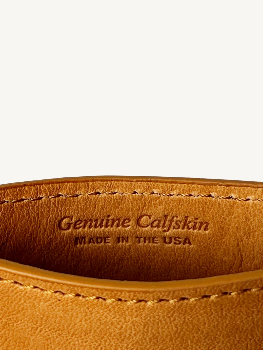 Tan Calfskin Card Case - Image 2