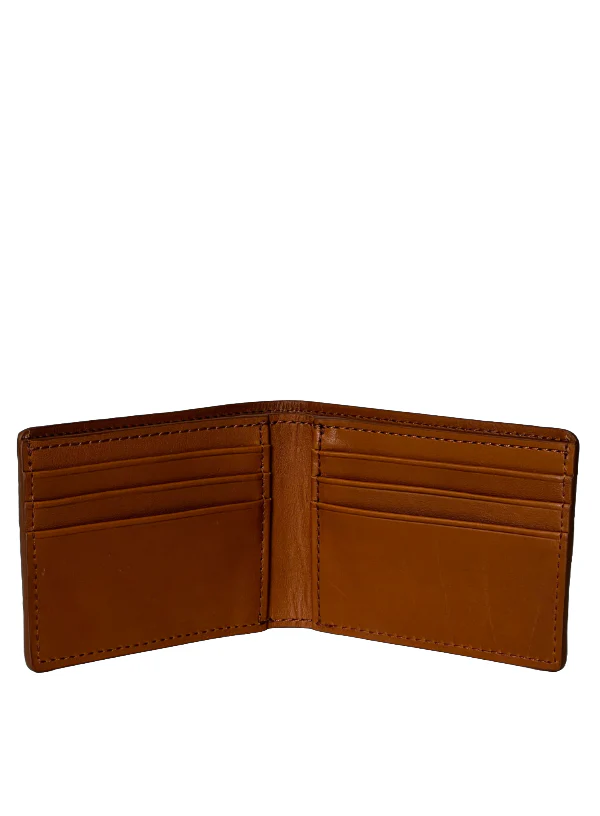 Tan Genuine Alligator Bi-Fold Wallet | USA Made - BP8476 - Image 2