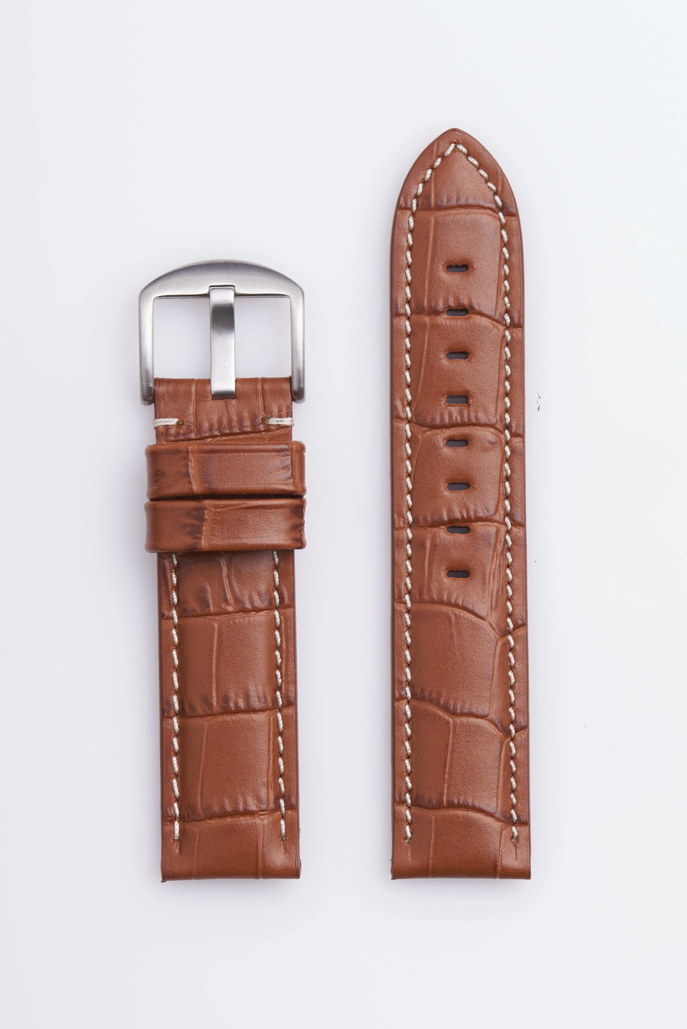 Tan Genuine Italian Calfskin Alligator Grain | h2035