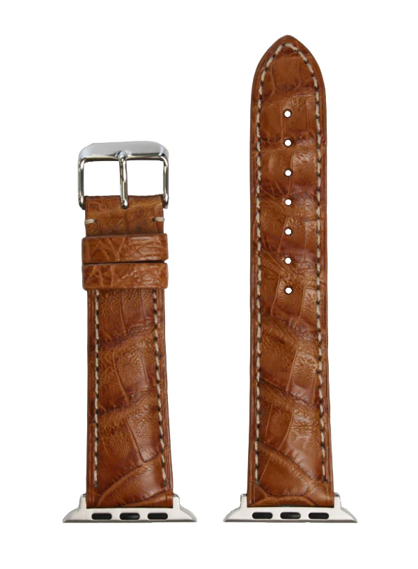 Tan Genuine Matte Caiman Crocodile | h2012 - Image 2