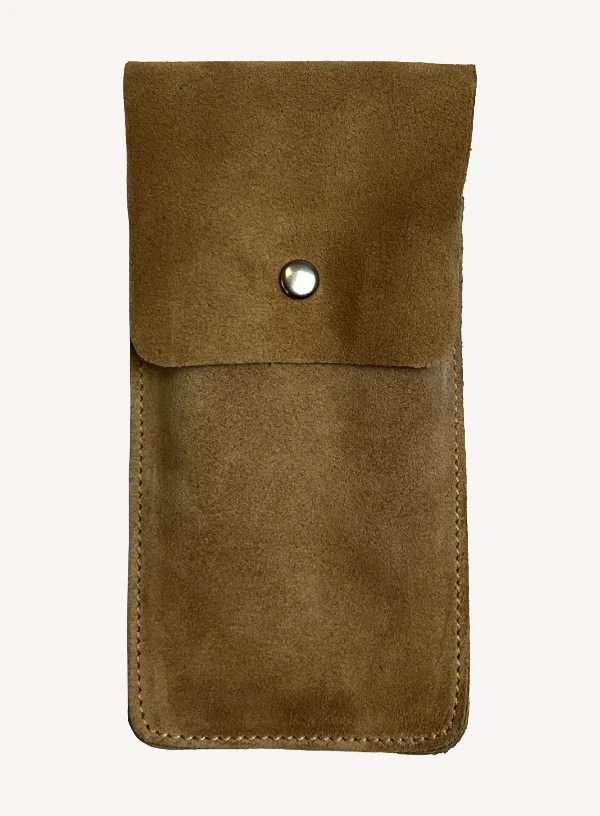 Taupe Suede Watch Pouch